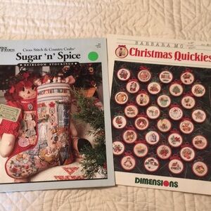 🧵 2 Christmas Cross Stitch pattern pamphlets